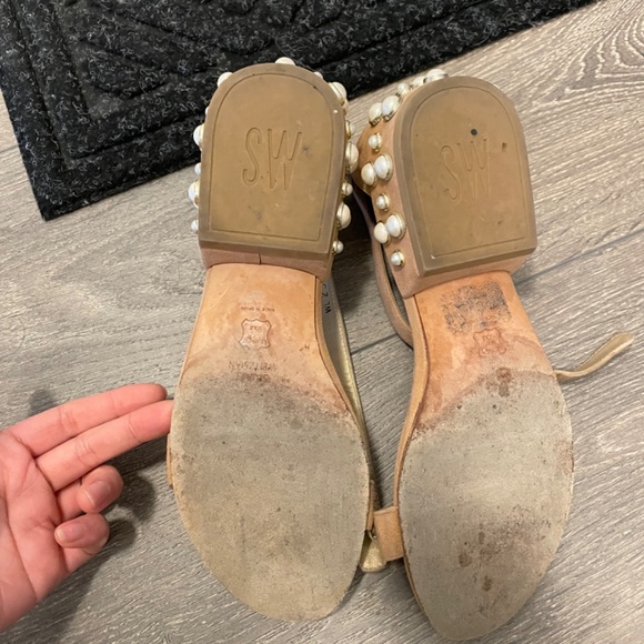 SW pearl sandal 6.5B - Picture 3 of 4